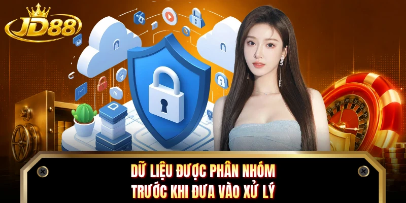 Dữ liệu được phân nhóm trước khi đưa vào xử lý