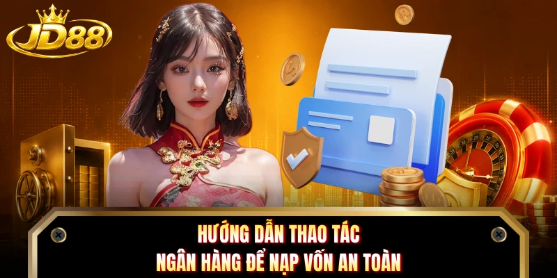Hướng dẫn thao tác ngân hàng để nạp vốn an toàn